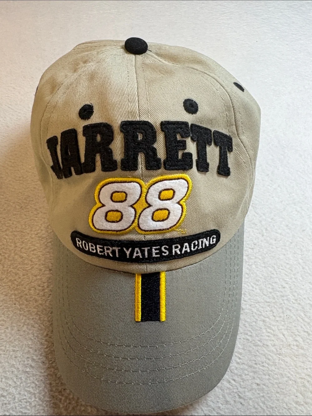 Dale Garrett 88 Khaki Black Yellow Racing Cap.